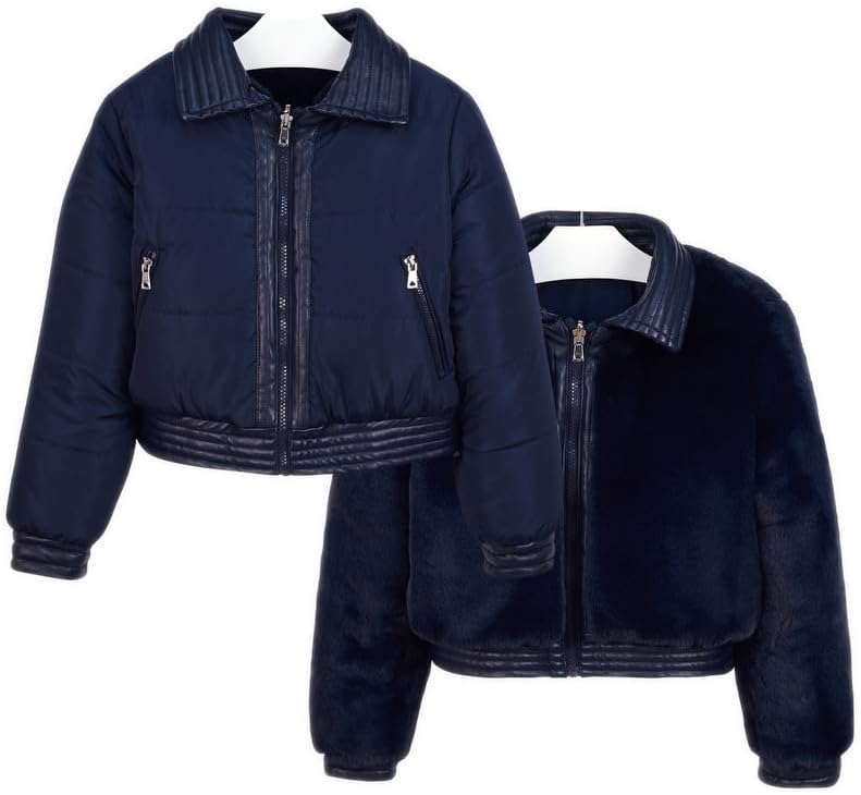 Mayoral Reversible coat for Girls Navy