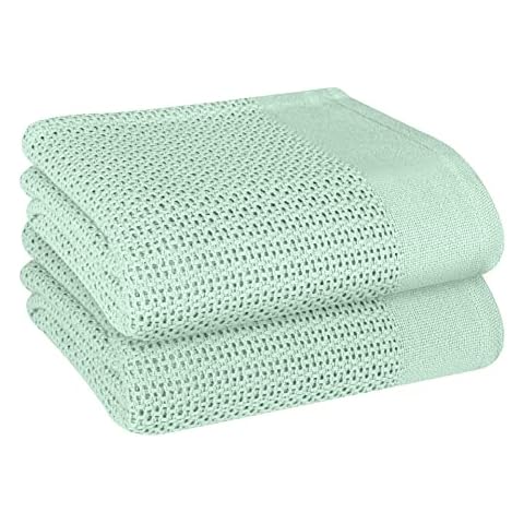 EHC Pack of 2 Cellular Baby Blankets Cover