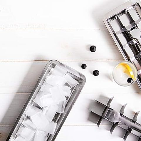ECO Brotbox ECO Ice Cuber plastikfreie Eiswürfelform aus Edelstahl Cover