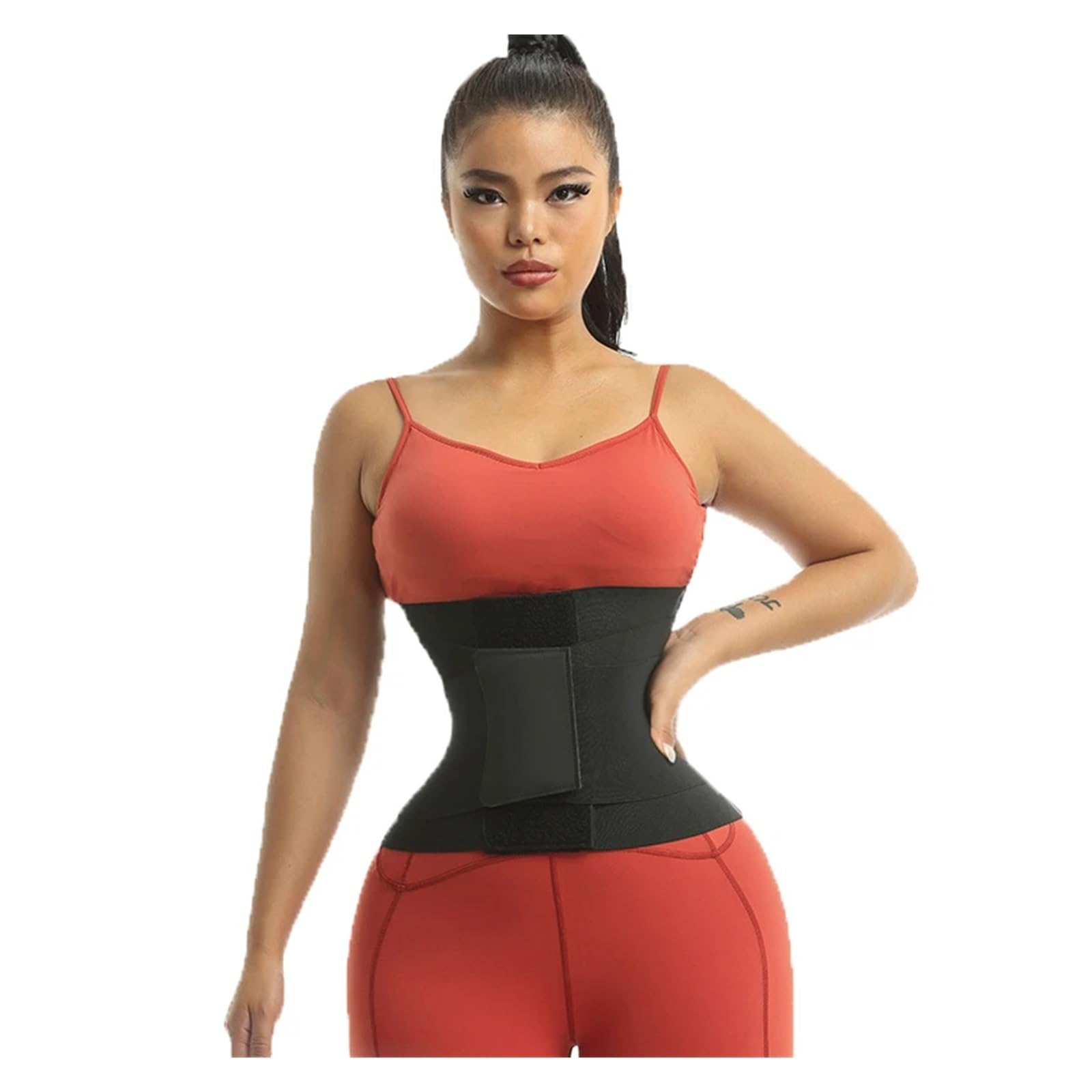 Ceinture de Sudation Collante en Forme sablier for Sauna, t-Shirt Compression, Gaine Abdominale, Corset, vêtements Gainants