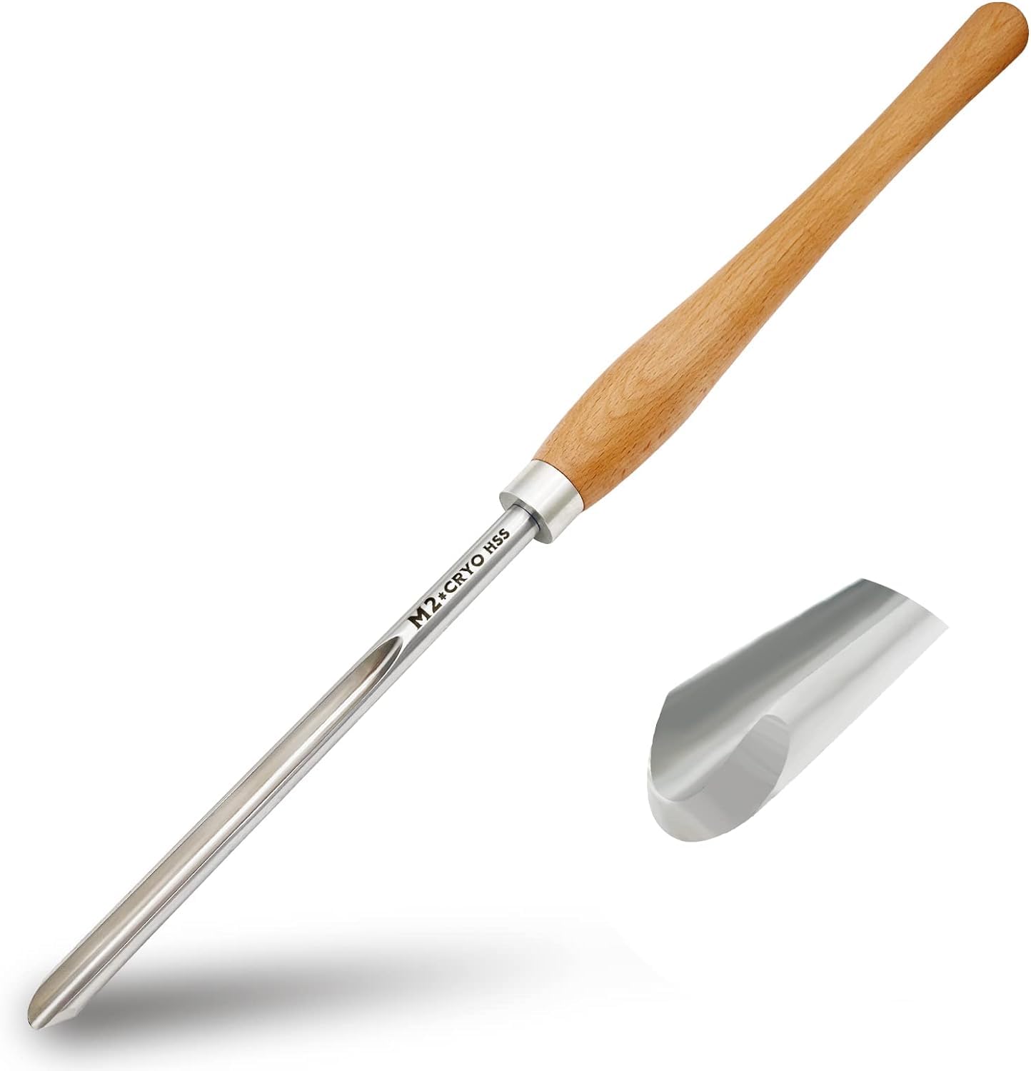 BRW 1/2" Bowl Gouge For Woodturning || M2 Cryo High Speed Steel || Long Handle Lathe Tool