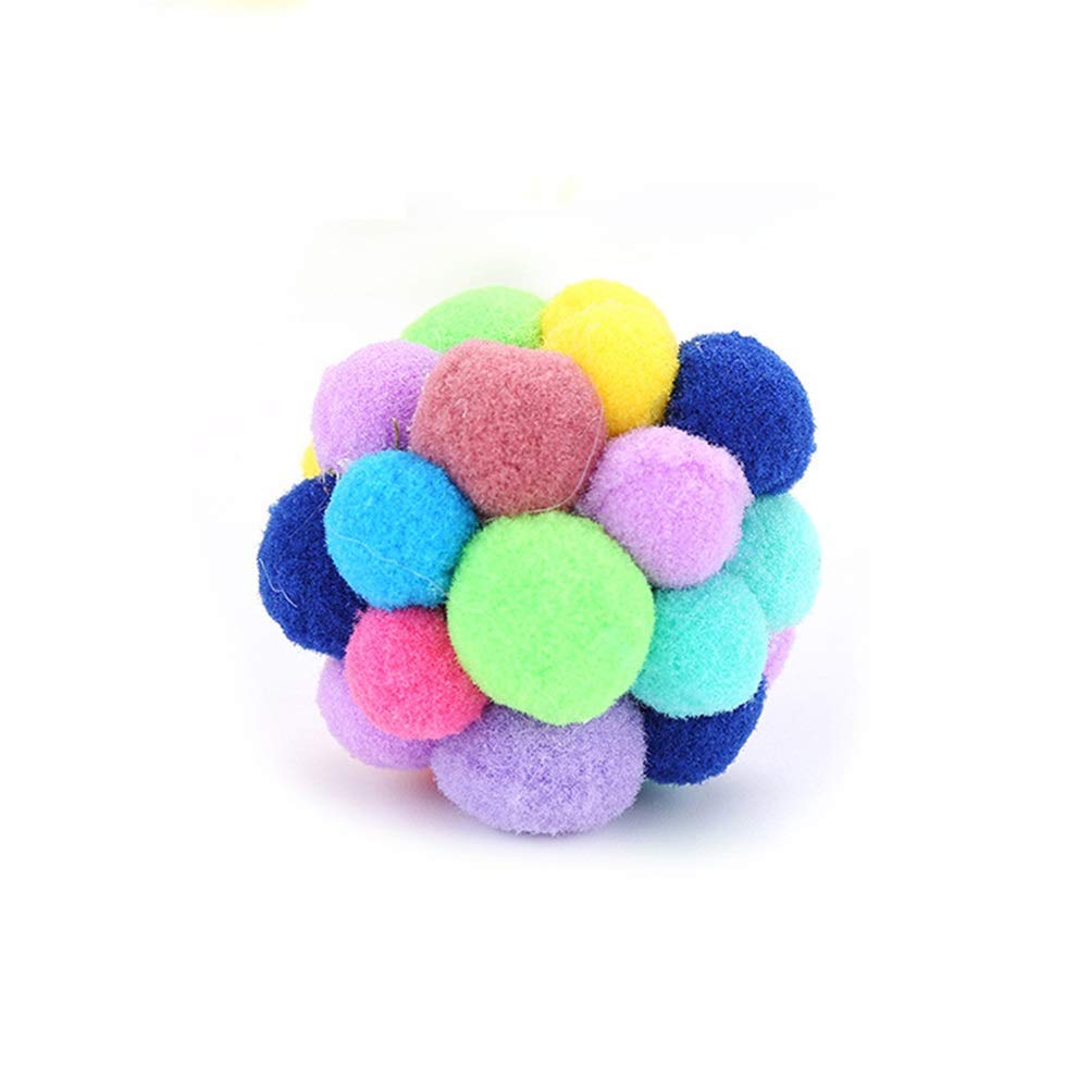 Jouet chat peluche interactif contre l'ennui avec ce ballon mimi coloré