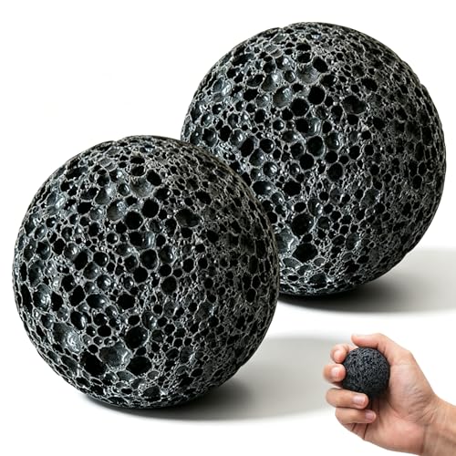 2PCS Rock Climbing Grip Trainer Moon Grip Callus Ball for Hand Skin Conditioning Non-Sweat Fidget Grip Ball for Athletes Gymnastics Crossfit & Bouldering-CC