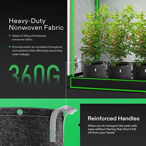 Vivosun 5-Pack 5 Gallon Grow Bags thumb #4