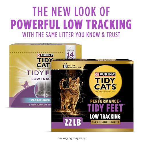Purina Tidy Cats Tidy Feet Clumping Low Tracking Cat Litter with Odor Control – Unscented - 22 lb. Box - Image 3
