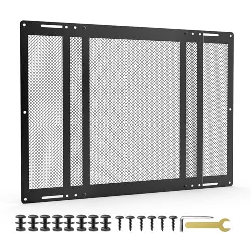 RVSNAIL Upgraded Steel RV Screen Door Protector Grille - Lightweight (1.5kg) Adjustable Guard for Dogs, Fits Door Width 18.11