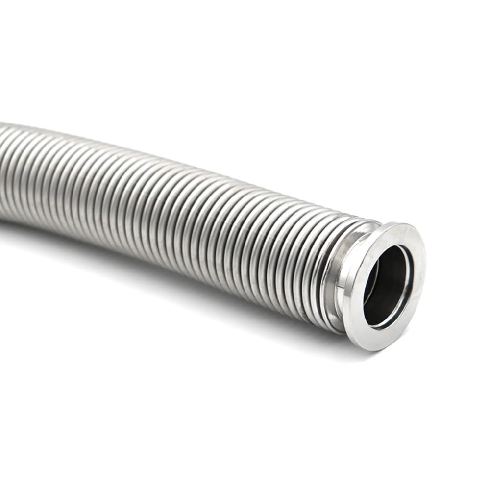 Manguera de fuelle de vacío de acero inoxidable 304 - Accesorio de tubo de expansión flexible for bridas KF16/25/40/50, longitudes de 100-3000 mm(KF16x200mm)