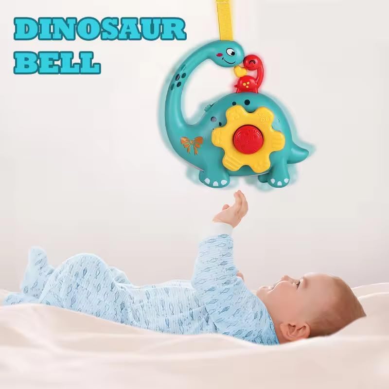 Image of Incarnation Colorful Cradle Rattle Toy for Baby - Attractive for New Born, Children and Infant Activity Center - Dinosaur Set
