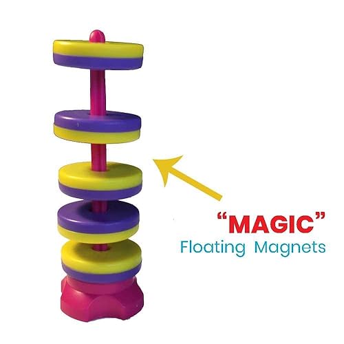 Miniatura 2 de Magnets! Kit de superciencia para niños, 9 experimentos y actividades de STEM, haz que los imanes floten, mueve un tren y crea una brújula de