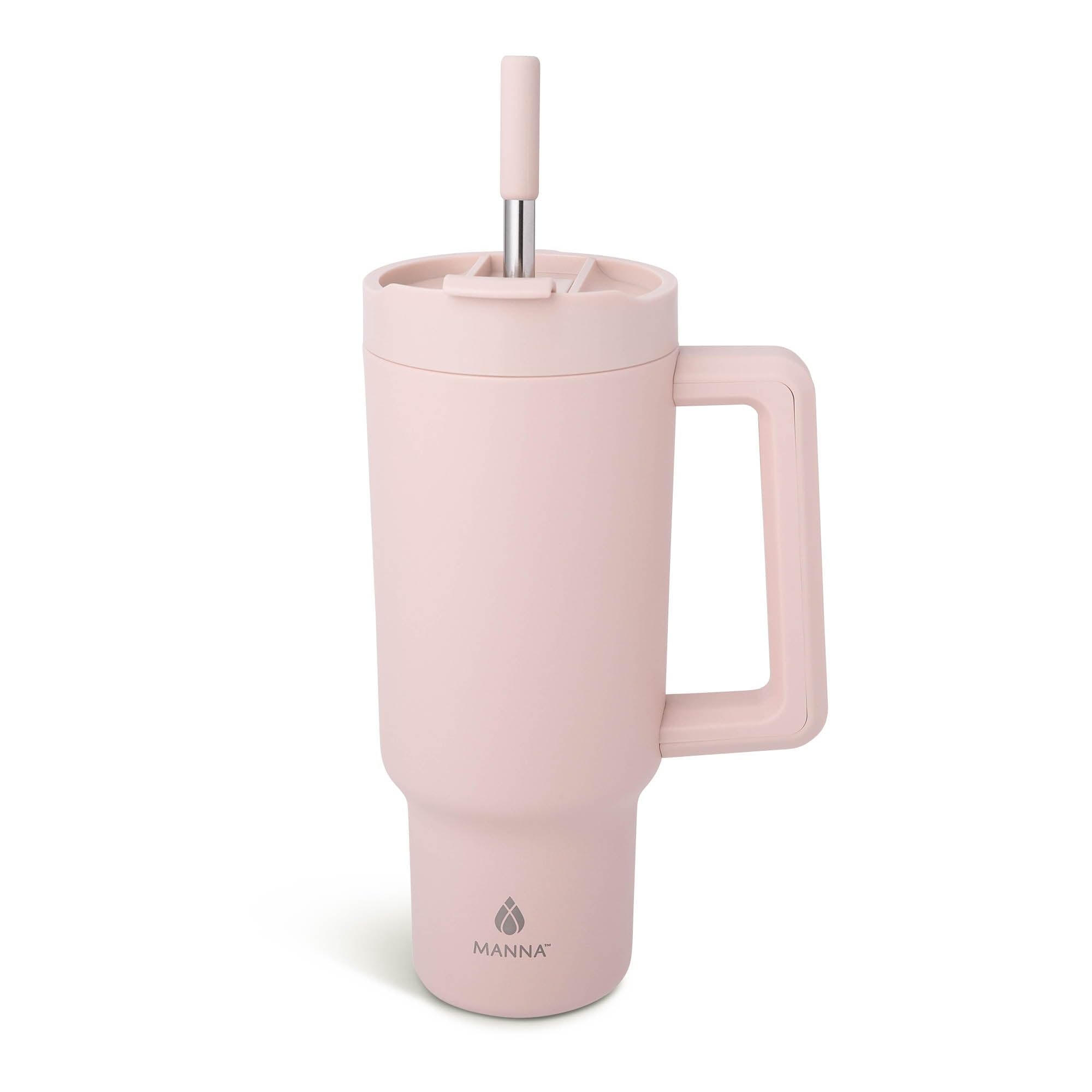Manna Rogue Tumbler Termico 1,18 L Acciaio Inox Rosa Quarzo – Doppio Sorso E Mantiene Freddo 34 Ore - 2
