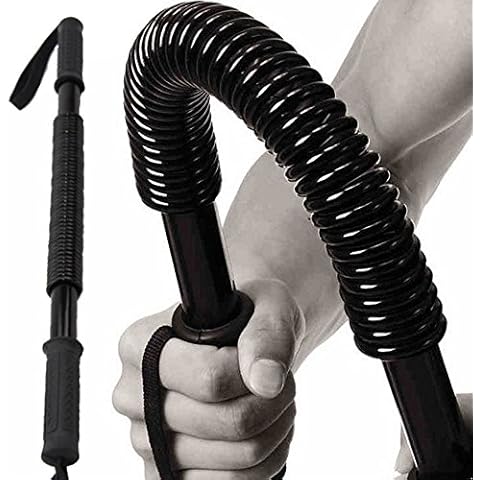 Power Twister Flexible Stretch, Professional Power Twister Heavy Duty Spring Chest Expander for Shoulder, Arms and Chest Exercises, 20KG Arm Rod Spring Steel Exerciser Power Wrist Hand Gripper Strengt Cover