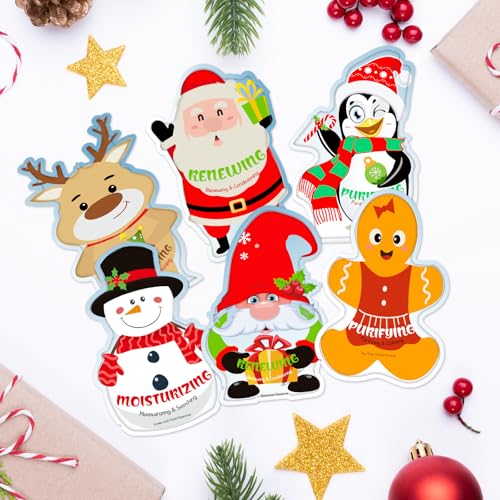 24 Pack Christmas Facial Masks - Perfect Holiday Stocking Stuffers - Image 6