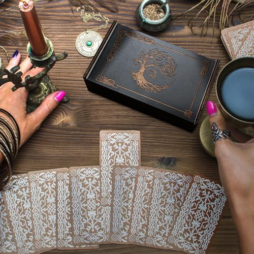 Boîte à bibelots Astrologys en bois pour boucles d'oreilles