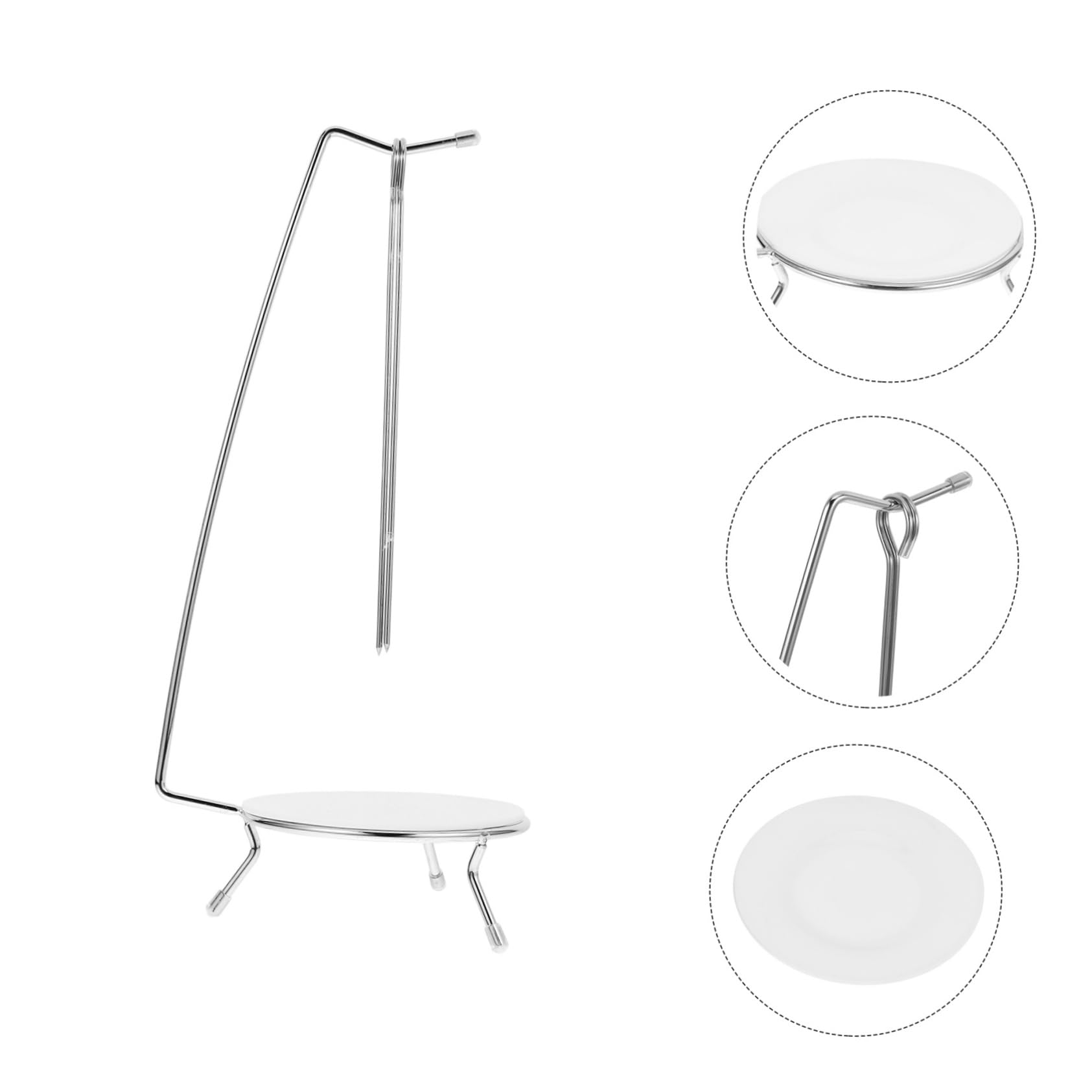 ULTECHNOVO Support À Brochettes En Acier Inoxydable Suspendu Avec 2 Brochettes Porte Brochette Barbecue Stable Pour Jardin Camping Et Barbecue Extérieur