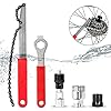 5 delige set Fiets Cassette Removal Tool, Multifunctionele Fiets Tool Reparatie Set, Zweep Extra Trapas Tool Tandwiel…