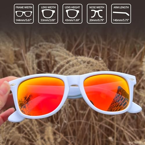 Image of Joopin Square Sunglasses Polarized UV400 Designer Sun Glasses Men Women | Oversized, Plastic Frame, Retro, Vintage, Unisex, Trendy Shades for Driving, Party, Fishing, Business, Costume