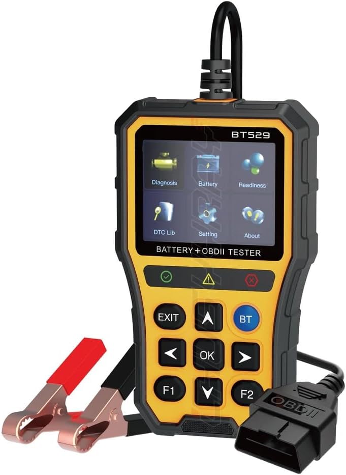 OBD2 Scanner with 2.8" IPS Screen, 5.1 Car Diagnostic Tool for Check Engine Light, Battery Health Test, Live Data, Mode 6/Mode 8, Freeze Frame & Code Reader for 12V Gas Vehicles (1996+)