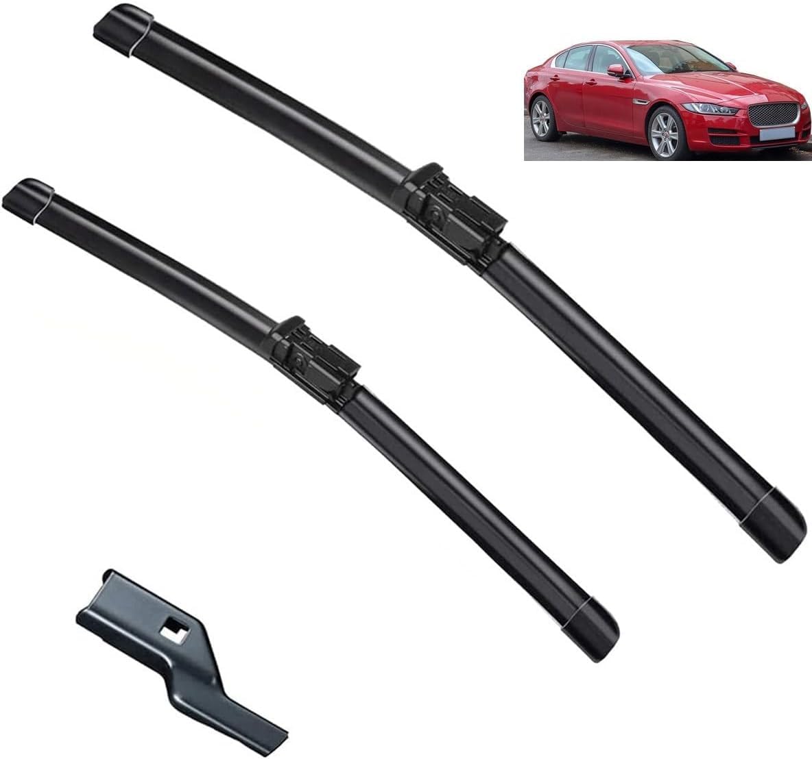 MadongJ Windshield Windscreen Wiper Blades for Jaguar XE 2015-2023, Replacement Blades All-Weather Performance Streak-Free Windshield Wipers