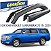 Goodyear Shatterproof in-Channel Window Deflectors for Chevy Suburban 2015-2020, Rain Guards, Window Visors for Cars, Vent Deflector, Car Accessories, 4 pcs - GY007939