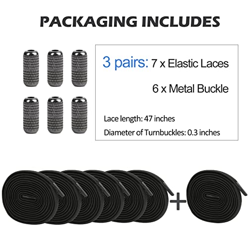Image of ZHENTOR Elastic Shoe Laces, Elastic No Tie Shoelaces for Sneakers, One Size Fits All Adults and Kids Shoes