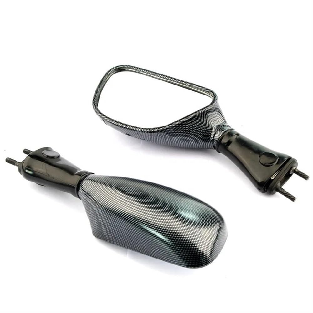 Rétroviseurs latéraux Moto Rétroviseur Moto Rétroviseur Latéral Arrière pour ZX-6R ZX9R ZZR600 Ninja 650R ZX 636 1998-2003(Carbon Fiber)