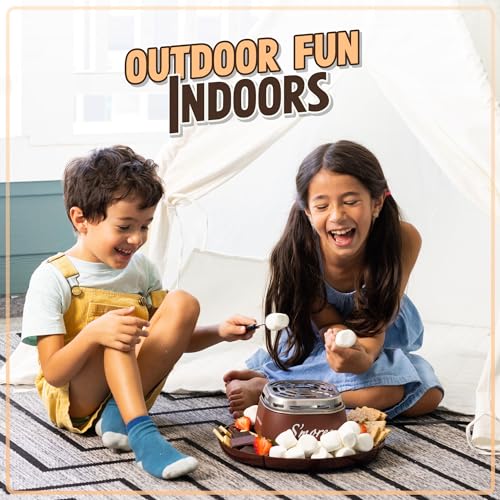 image for Nostalgia Tabletop Indoor Electric S'mores Maker - Smores Kit With Mar
