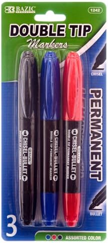 New 324954 Marker Permanent 3Pc Jumbo 3 Asst Clr (24-Pack) School Supplies Cheap Wholesale Discount Bulk Stationery School Supplies Fashion Accessories