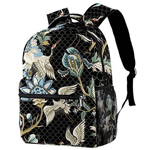 Shiiny: Mochila de deporte con grúas japonesas y étnicas para niños