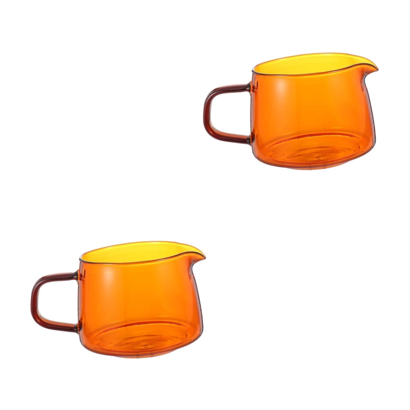 CIYODO 2 Pcs Coffee Maker Glass Pot Kettle Simple Creative Container Materials Easy to Use