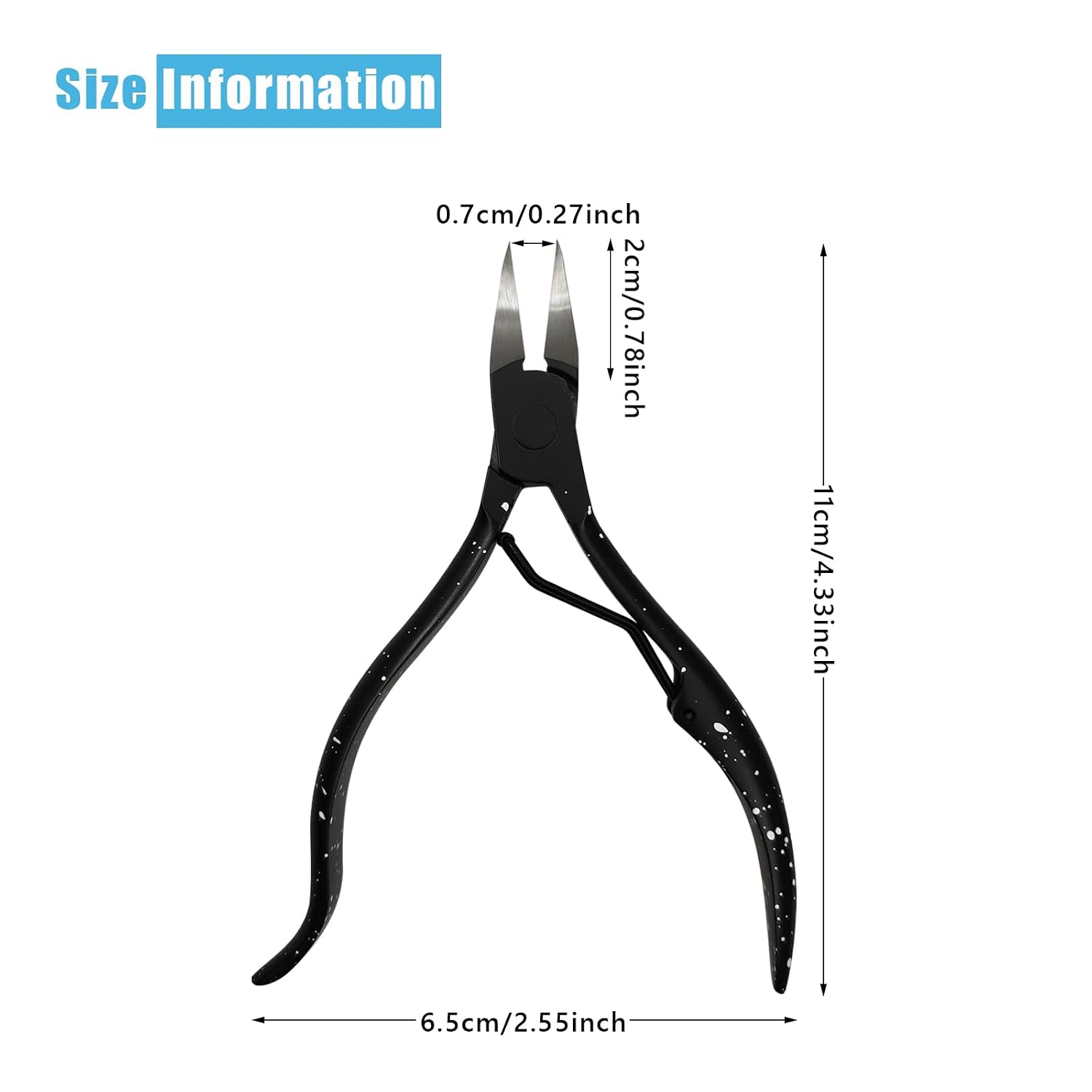Toenail Clippers, Nail Clippers for Thick or Ingrown Toenails Stainless Steel Long Handle Toenail Cutters