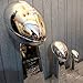 Silver Football Championship Replica Trophy, Resin Chrome Winner Cup Award Souvenir for League Team Sports Fan (23cm/9inch)