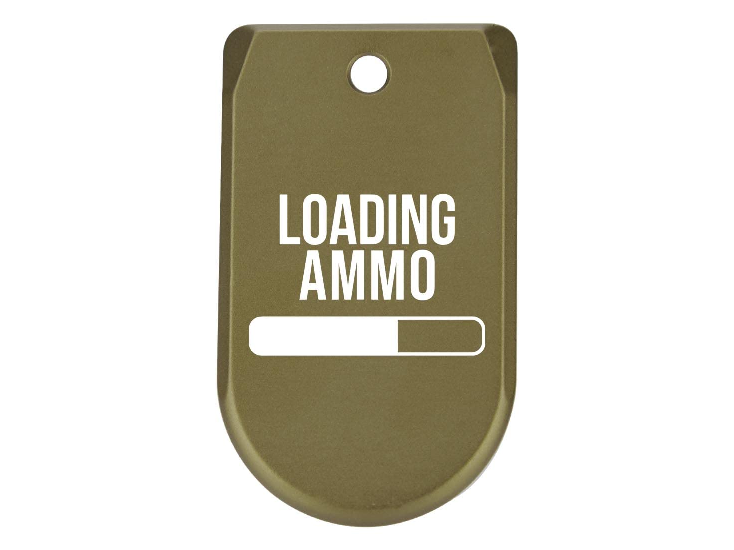 NDZ Performance Magazine Base Plate Finger Extension for Sig Sauer P365X P365 XL 9MM Laser Engraved Anodized Aluminum in Olive Drab Green - Loading Ammo