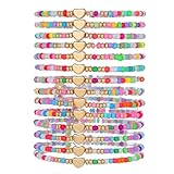 AYWFCBF Friendship Bracelets for Women, Inspirational Preppy Bracelets Stackable, Best Friend Bracelet Set...