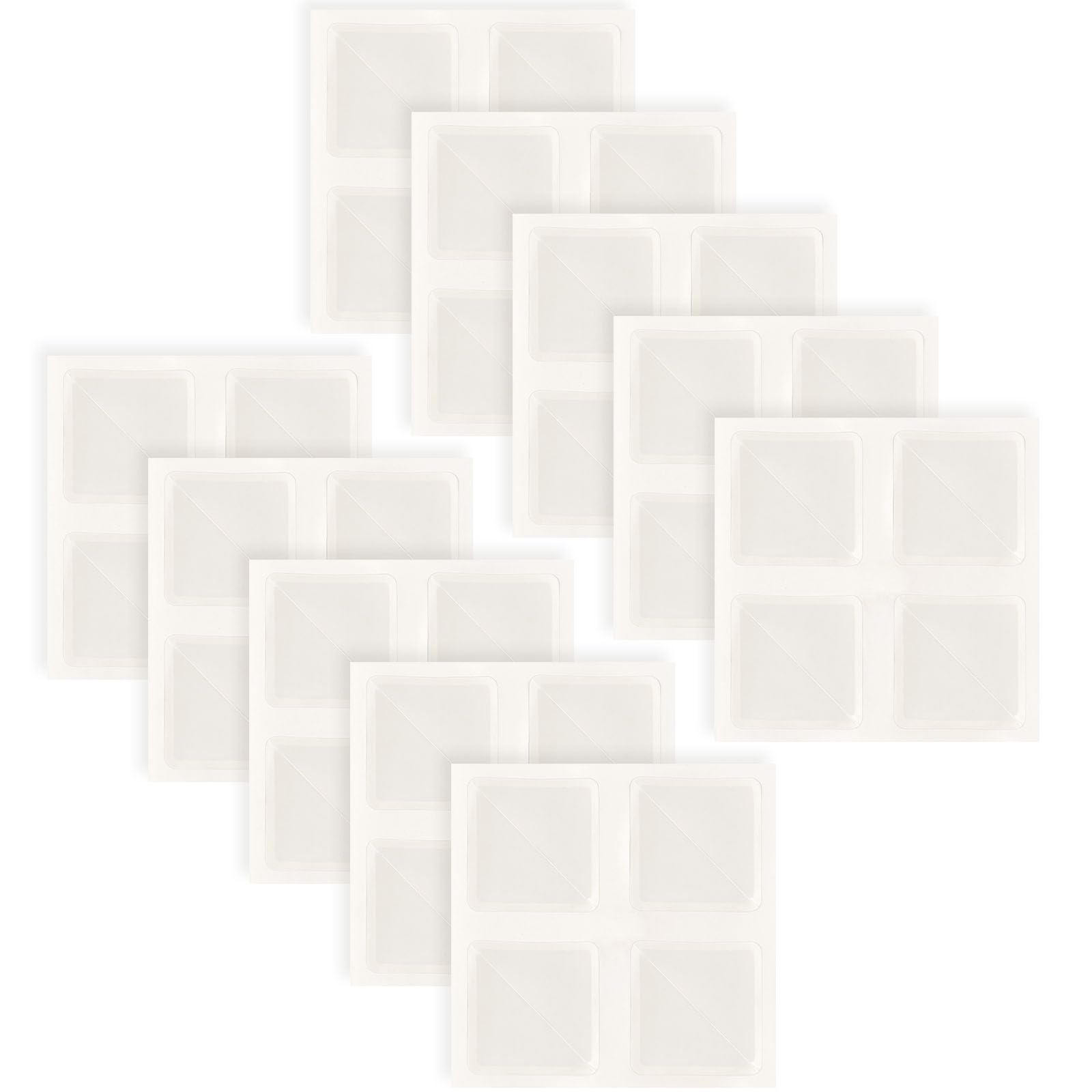 Lineco Acid-Free Archival Polypropylene Mounting Corners, Self Adhesive and Pressure Sensitive, 1.25", for Artwork Pictures and Documents (Qty:256)