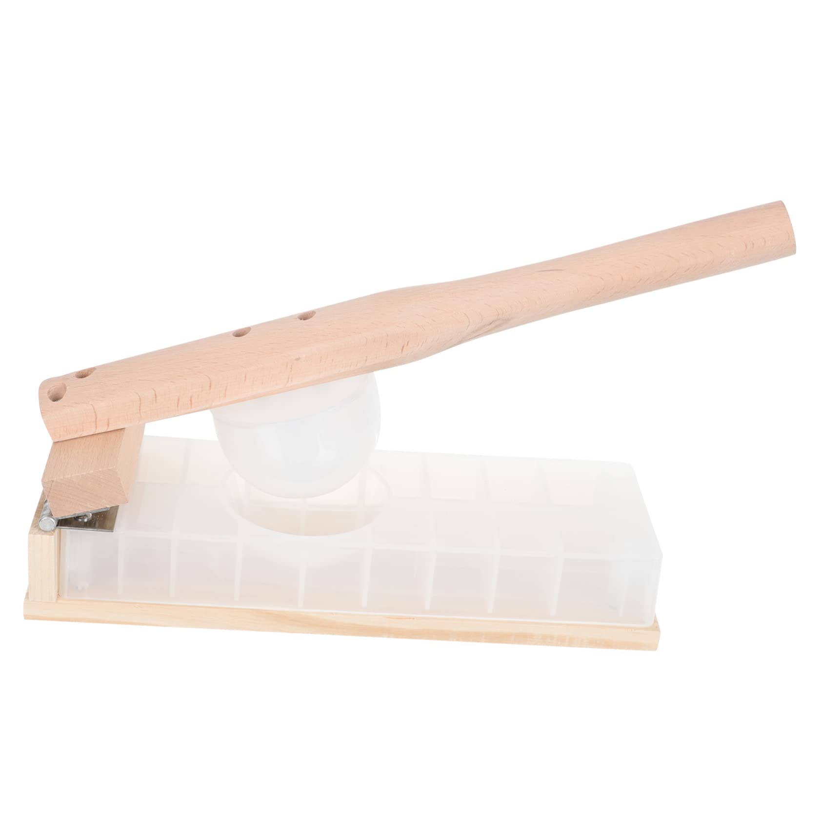 OKUMEYR Wooden Rice Cracker Mold Dumpling Skin Presser Bao Bun Dough Maker Kitchen Mold Dough Pressing Tool for Biscuits