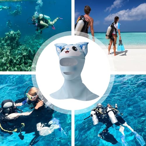 Capucha de buceo de neopreno para proteger el pelo largos con estilo 4