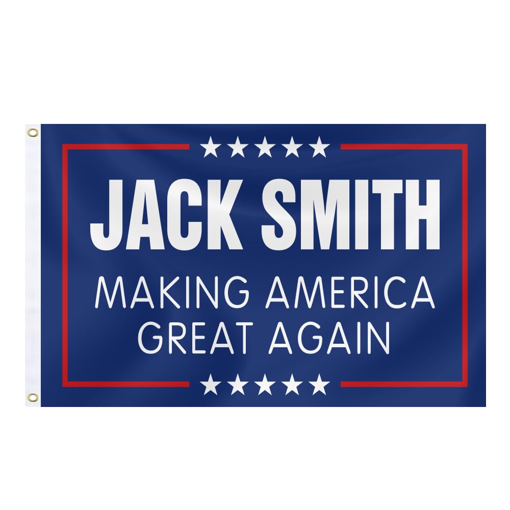 pickdoll 3x5ft Flag Jack-Smith Making America Great Again Flag with 2 Brass Grommets Let's Go Jack-Smith Flag For Indoor Outdoor College Dorm Room Decor (blue-abb)