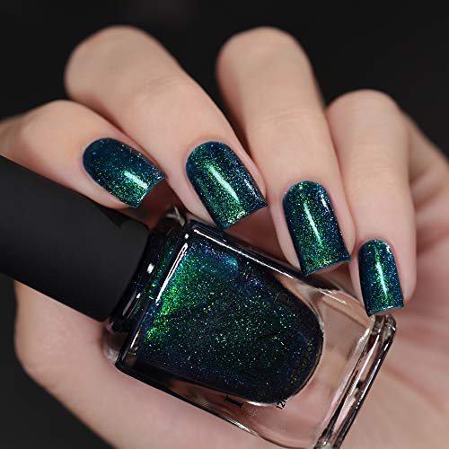 Image of ILNP Riddle Me This - Deep Blue Holographic Shimmer Nail Polish