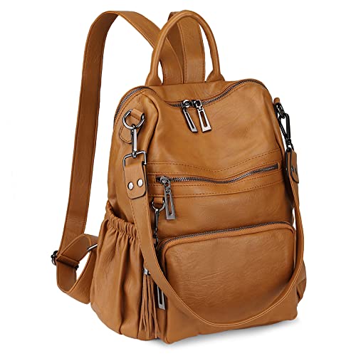 Image of Uromee Travel Backpack Purse Women Vegan Leather Tassel Shoulder Bag