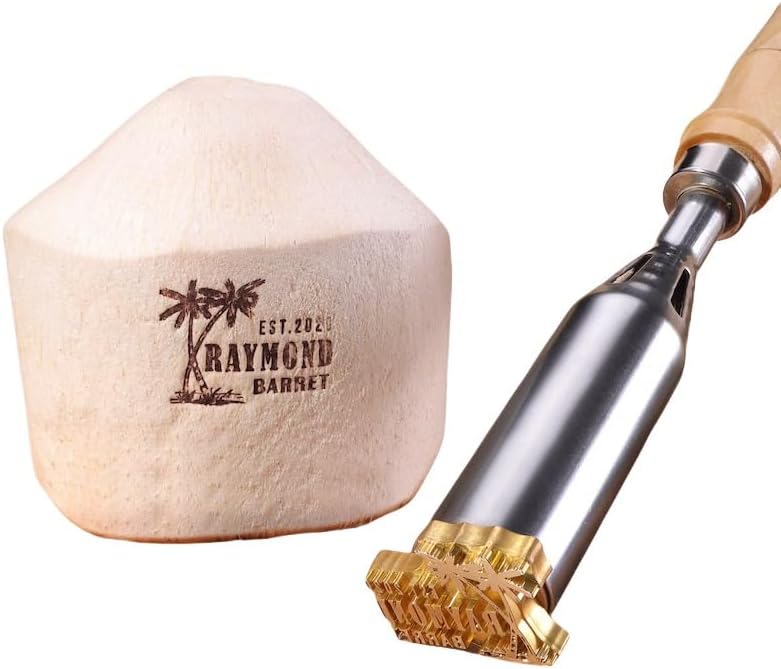 Custom Electric Branding Iron For Coconut, Coconut Branding Stamp, Food Brand Iron, Wood Brand On Coconuts, Custom Gift