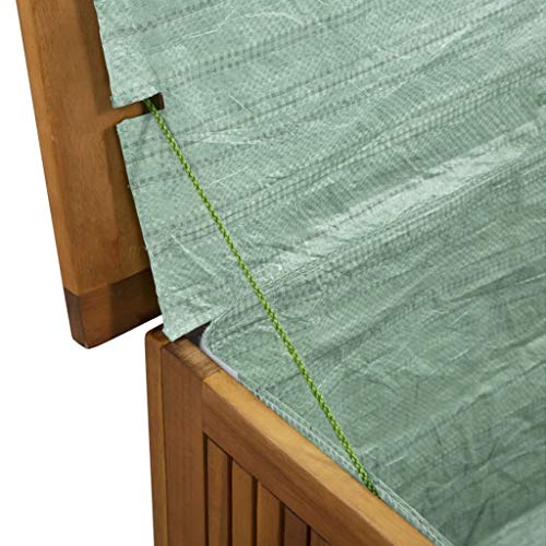 vidaXL Akazienholz Massiv Auflagenbox XL Kissenbox Gartenbox Gartentruhe Truhe – Bild 7