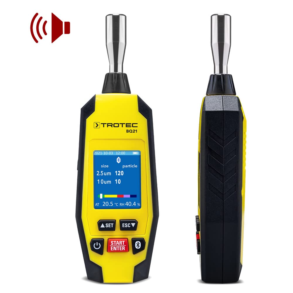 TROTEC BQ21 contador de partículas Bluetooth para calidad del aire