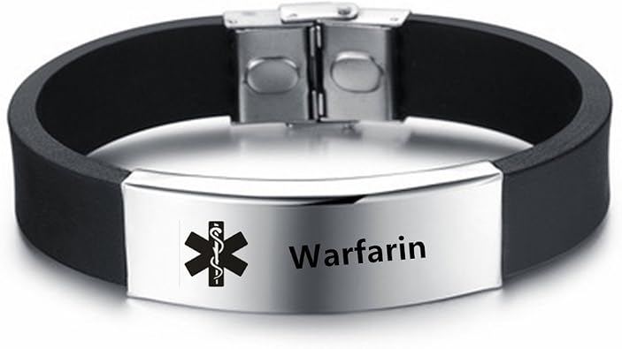 LiFashion LF Mens Stainless Steel Silicone Medical Alert Wristband Sos ICE Personalized Customized Medical ID Bracelet Awareness Emergency for Husband Son Boyfriend Grandpa Dad,Engraving Customised