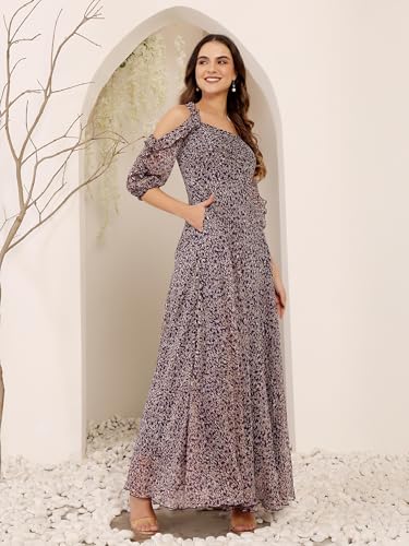 Image of Miss Chase Women's Round Neck Cap Sleeves Lace Knee -Long Skater Dress