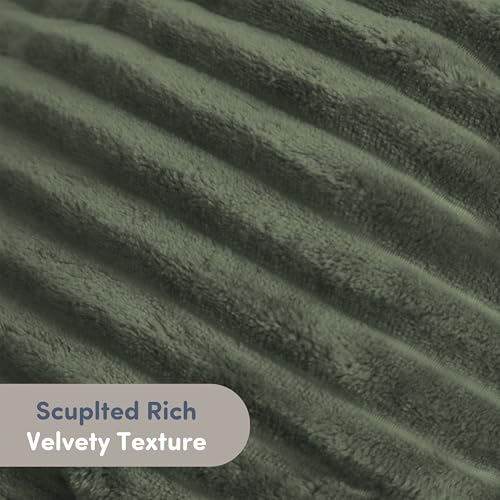 Image of Nestl Reading Pillow for Kids & Teens with Shredded Memory Foam, Luxe Cut Plush Backrest Pillows for Reading and Gaming, for use on Couch or Bed, Adjustable Support with Washable Cover Olive Green