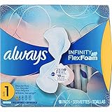 Always Infinity Pads, Size 1, Regular, 18 Count - Pack of 4 (72 Count Total)