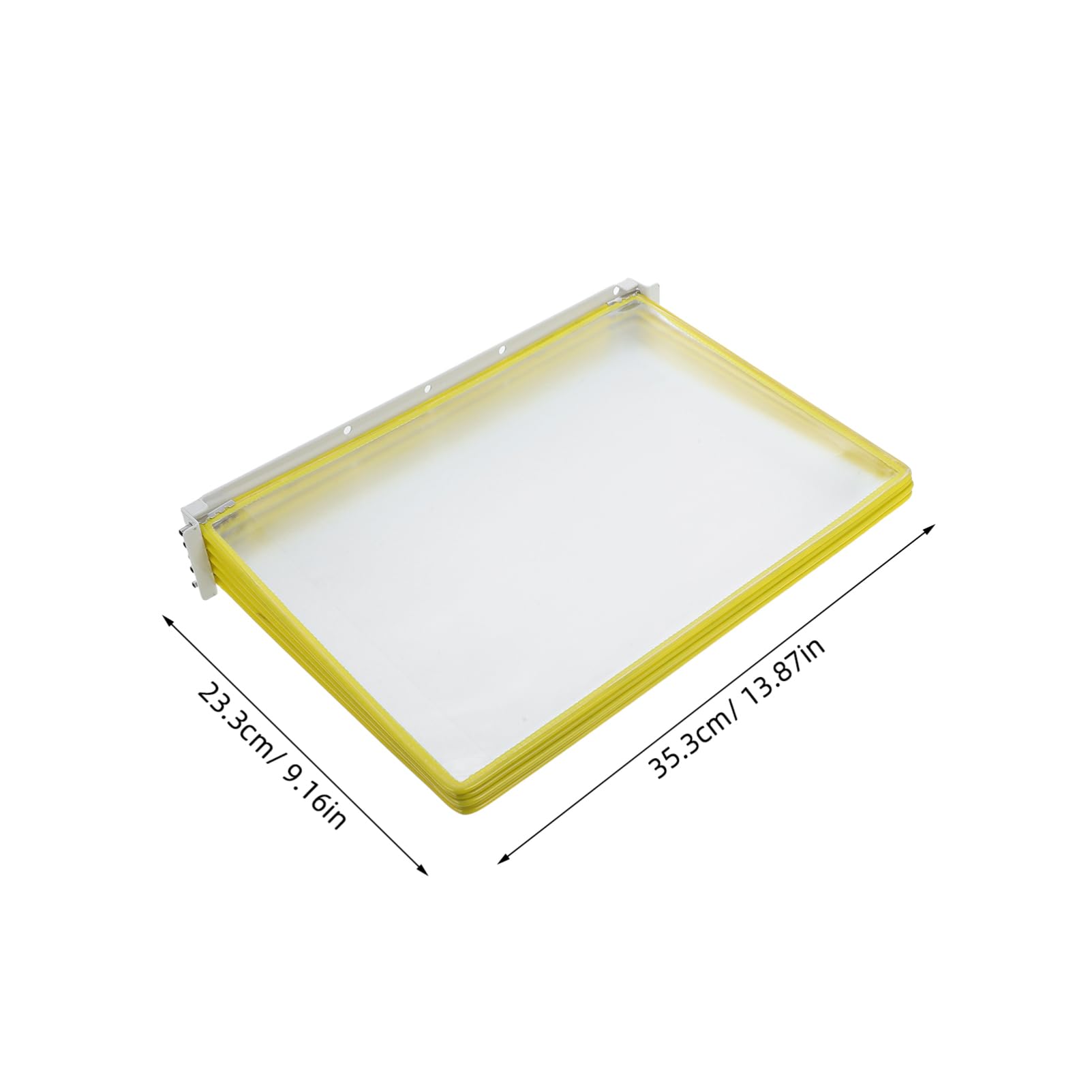 VILLCASE Wall Mounted Page Clear File Organizer Efficient Document Holder for Workspace Management Space Saving Brochure Display Rack for Conferences and Offices