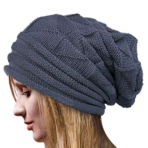UWOOD - Gorro de punto - para hombre gris Talla única