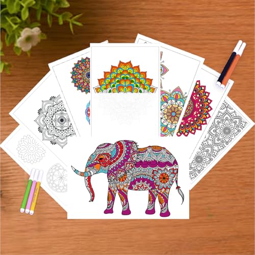 ToyMagic Mystical Mandala Coloring DIY Art & Craft Set|Includes 20 Printed Sheet for Coloring with 12 Sketch Pens|Creative Sets Learning & Activity Toy|Birthday Gift for Kids|Made in India (B0D4Q9DTR8) Amazon Price History, Amazon Price Tracker