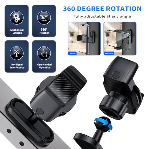 Image of Magnetic Phone Holder for Gym - 360 Adjustable Magnet Phone Mount for Workout Recording, Compatible with iPhone 16 /15 /14 /13 /12, Android and Smartphone